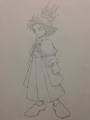 An unused teacher character whose design was repurposed for Kirsch